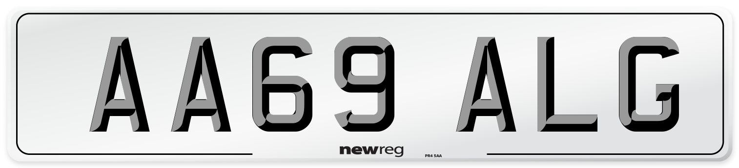 AA69 ALG Number Plate from New Reg